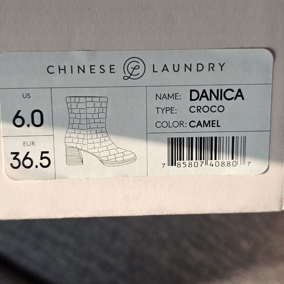 Chinese Laundry Women's Danica Coroco High Ankle Fashion Boot Camel Size 6 NWT - Picture 9 of 9